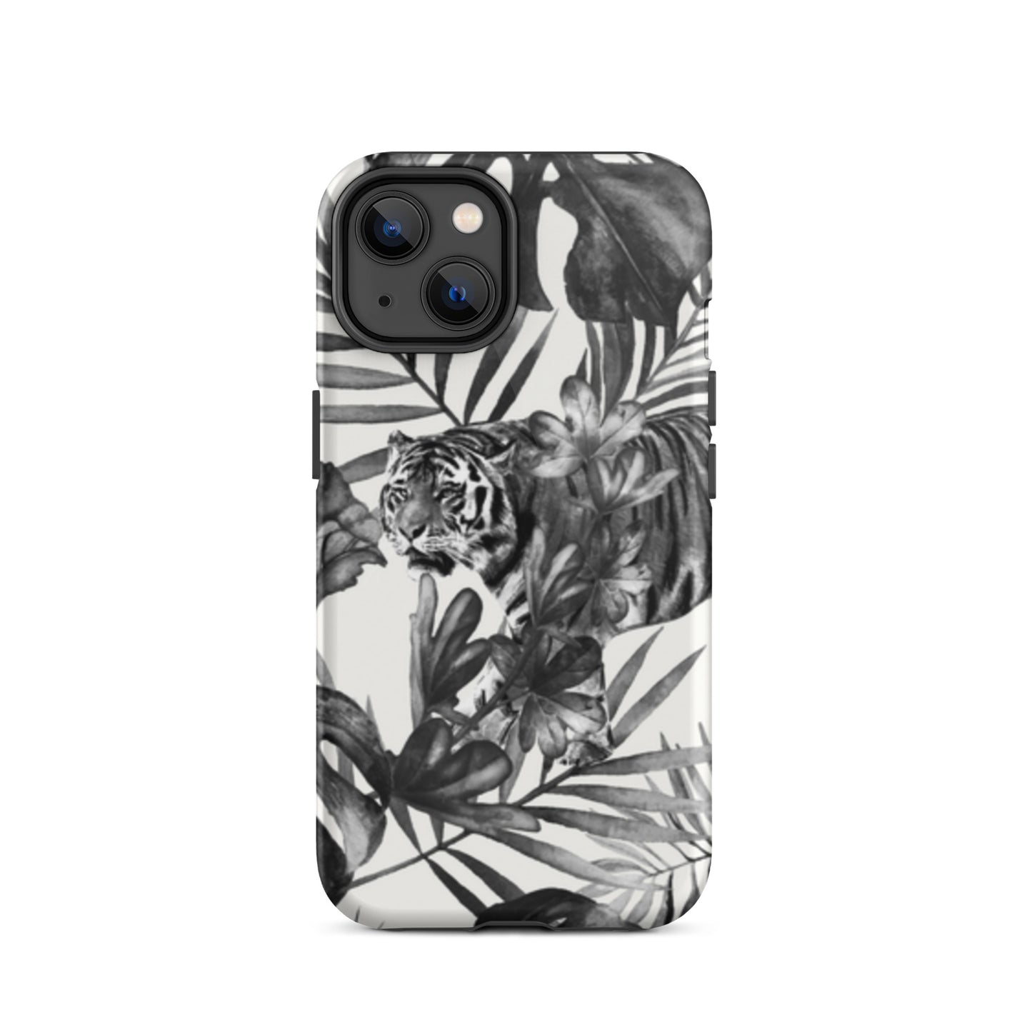 iPhone Dual-Layered Tough Case With Raised Bezel - King Of The Jungle