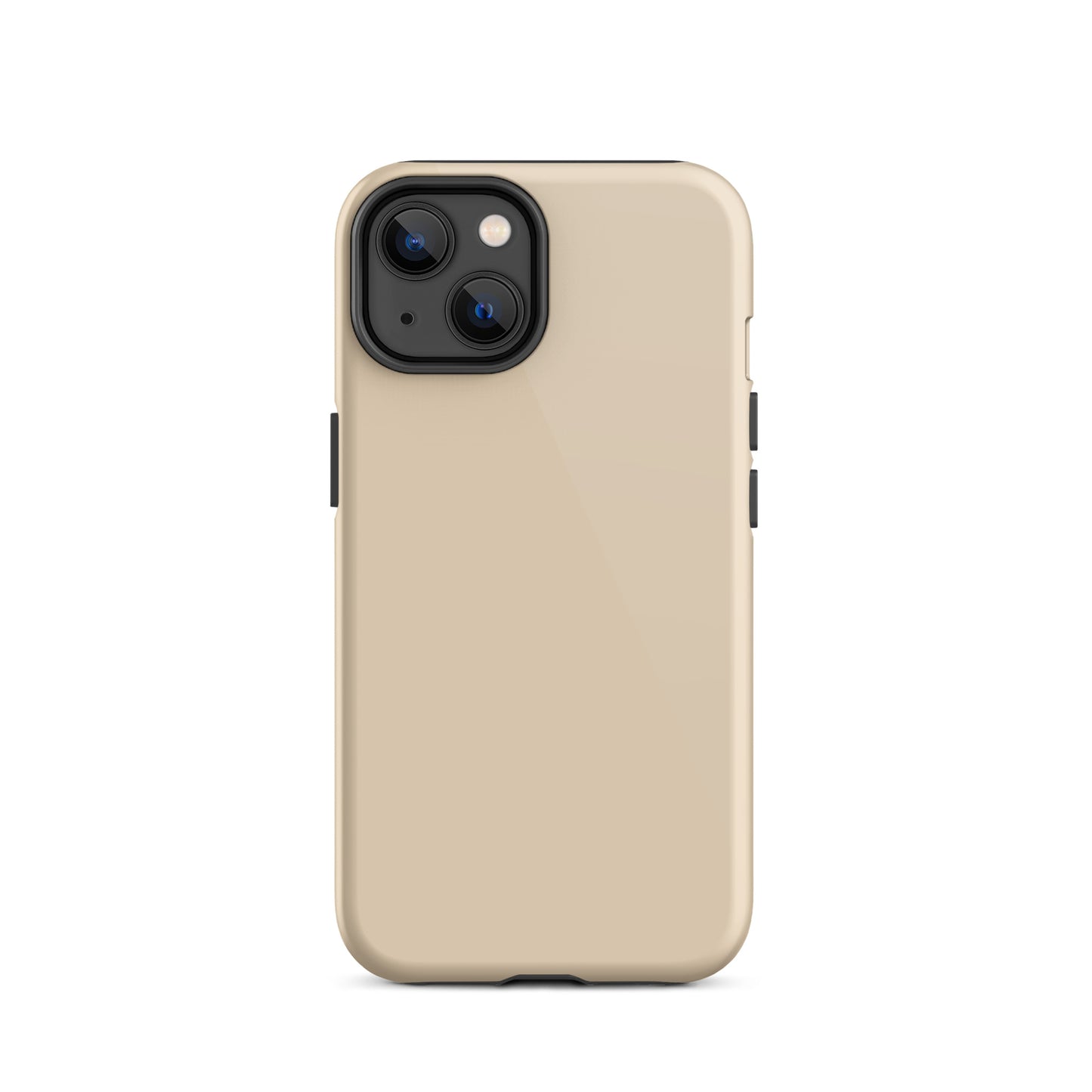 iPhone Dual-Layered Tough Case With Raised Bezel - Light Beige