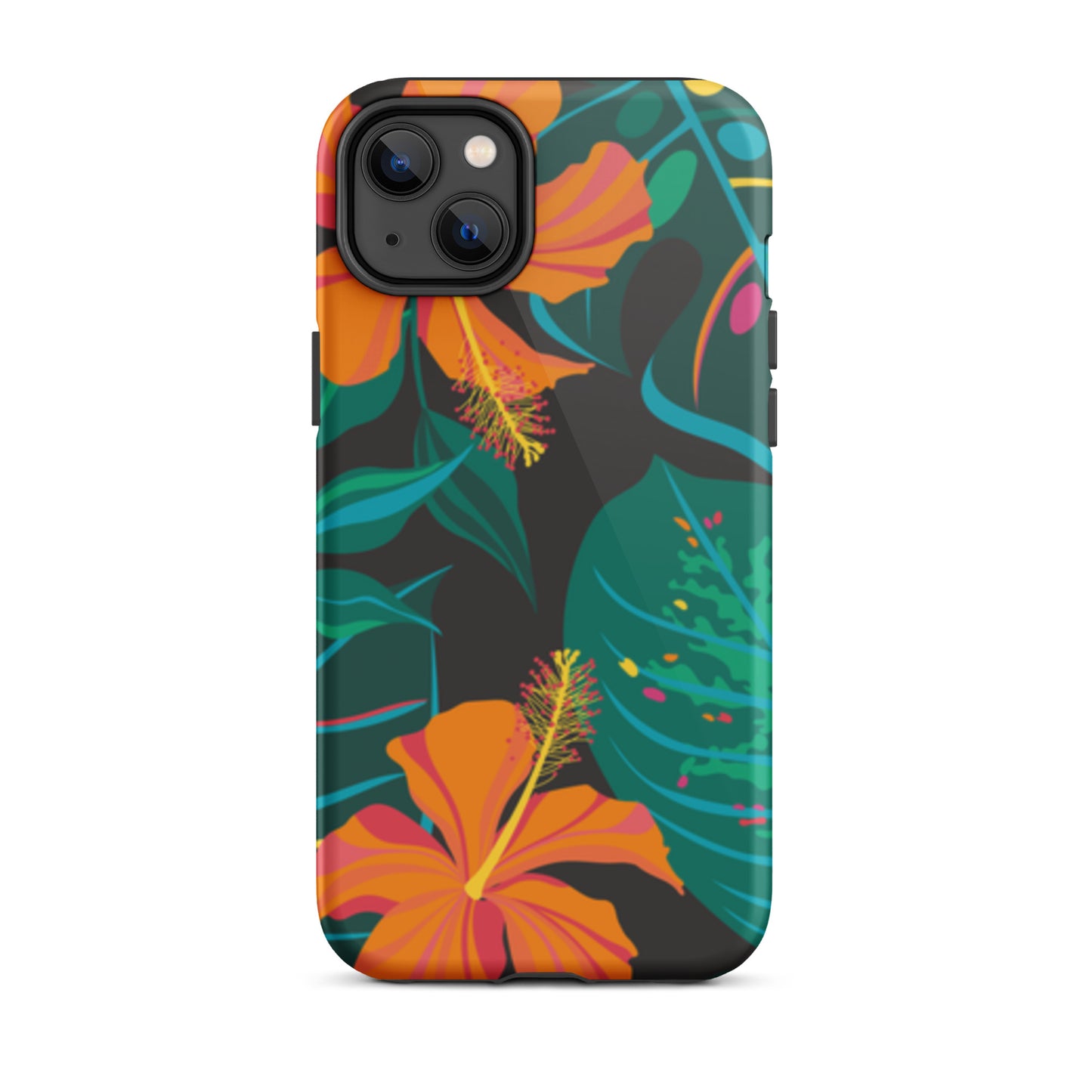 iPhone Dual-Layered Tough Case With Raised Bezel - Tropical