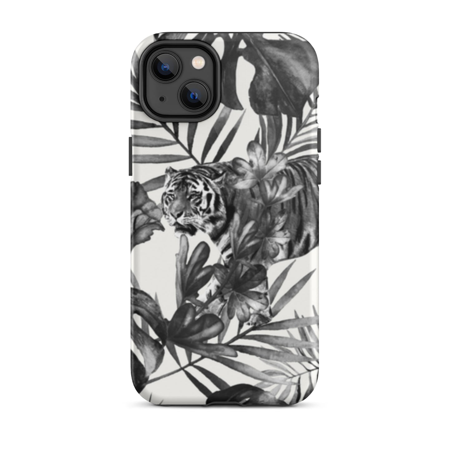 iPhone Dual-Layered Tough Case With Raised Bezel - King Of The Jungle