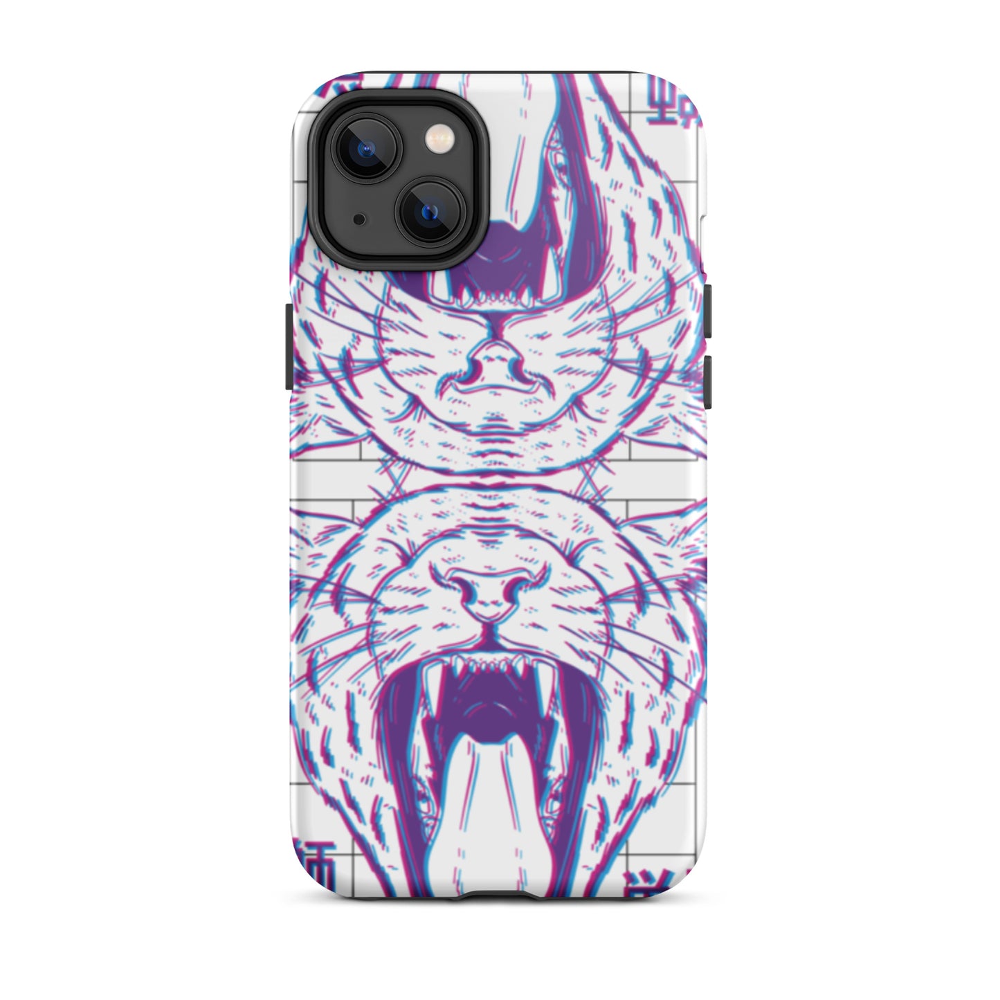 iPhone Dual-Layered Tough Case With Raised Bezel - Glitch