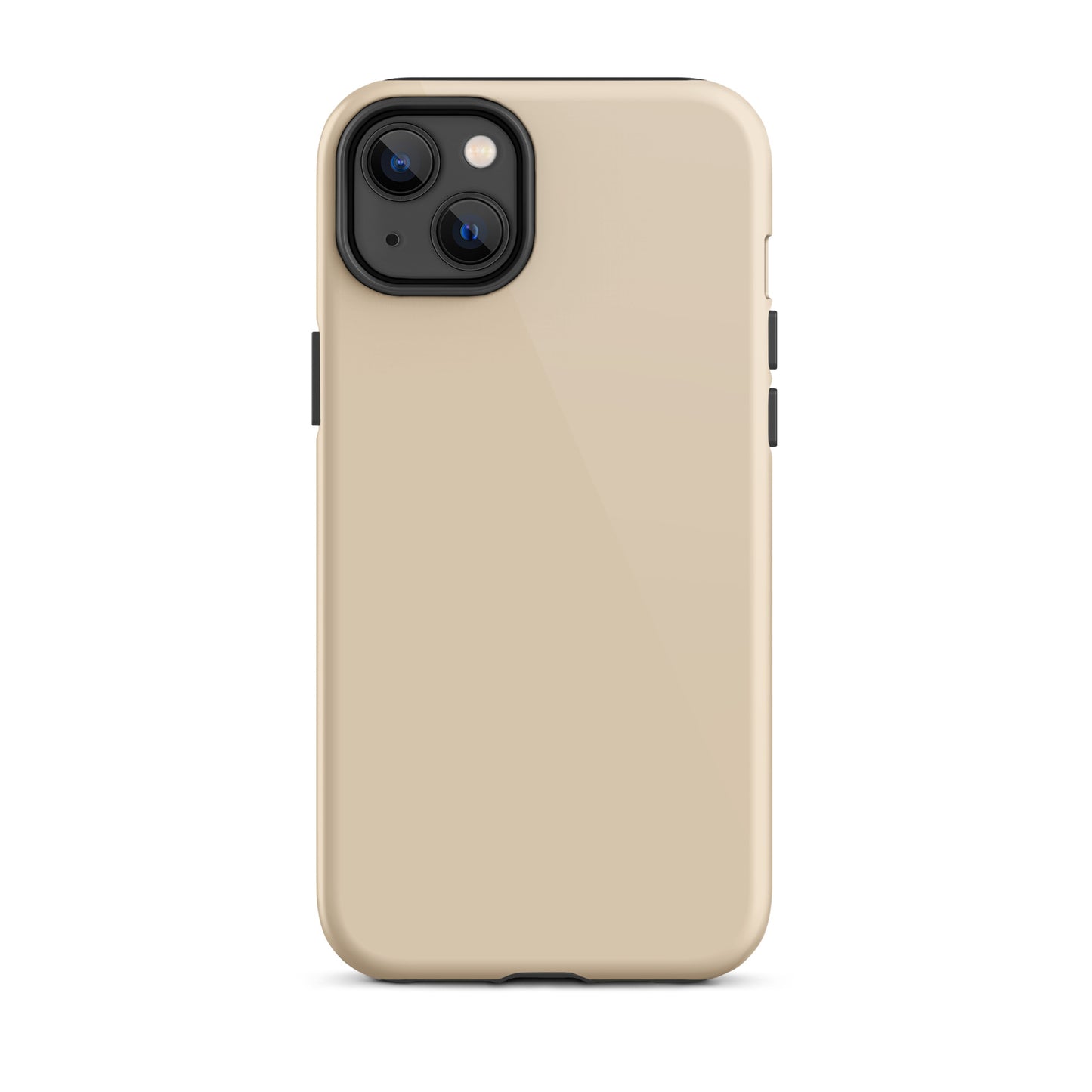 iPhone Dual-Layered Tough Case With Raised Bezel - Light Beige