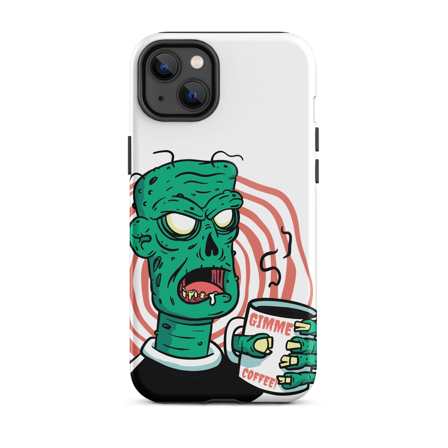 Get the best protection for your iPhone with this stylish protective case featuring a Give Me Coffee design. It's made from high-quality materials and is compatible with the iPhone 13 Pro Max, iPhone 13, iPhone 14 Pro Max, iPhone 14 Pro, and iPhone 11. It also has MagSafe compatibility and is one of the best-looking and most protective cases on the market.