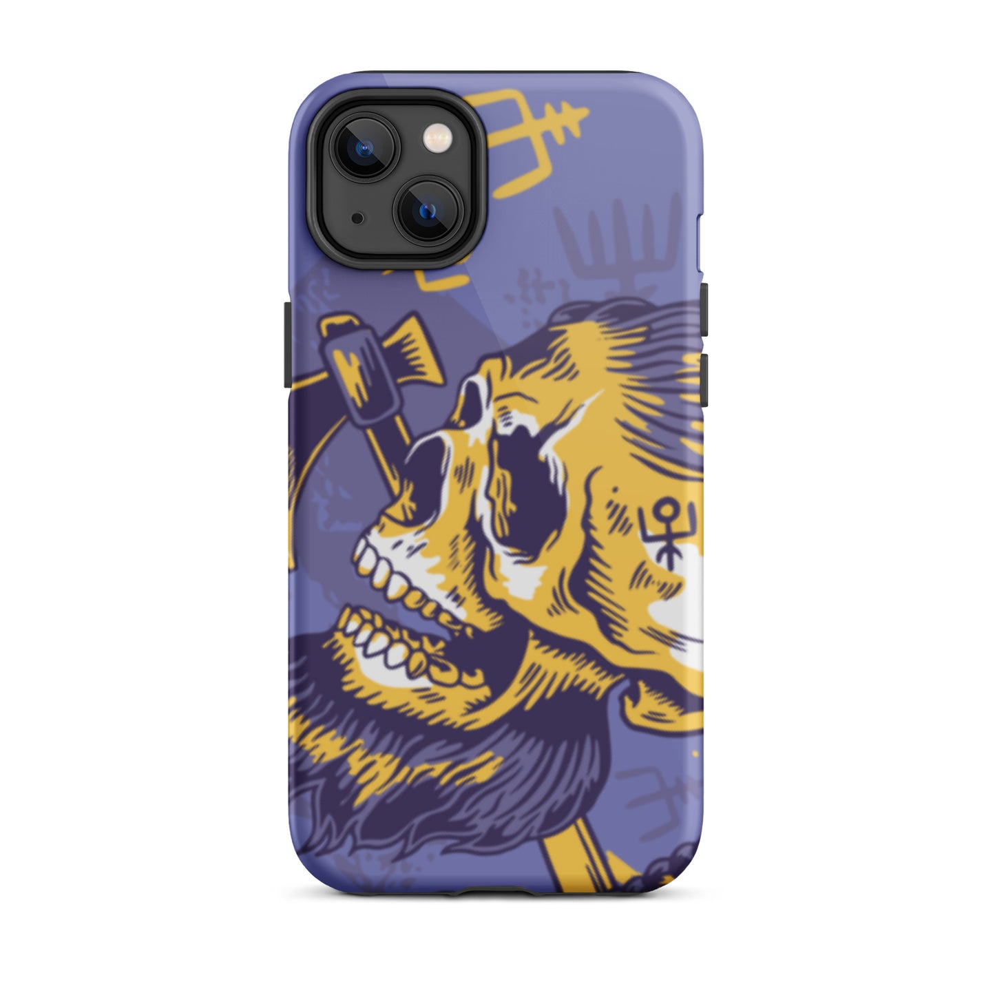 A Norse Viking-inspired protective iPhone case with MagSafe, perfect for those looking for the best protective iPhone cases UK, Compatible with iPhone 11, 12, 13, and 14 Pro Max and Pro. Durable, thin, and sleek design offers excellent protection and a stylish look.