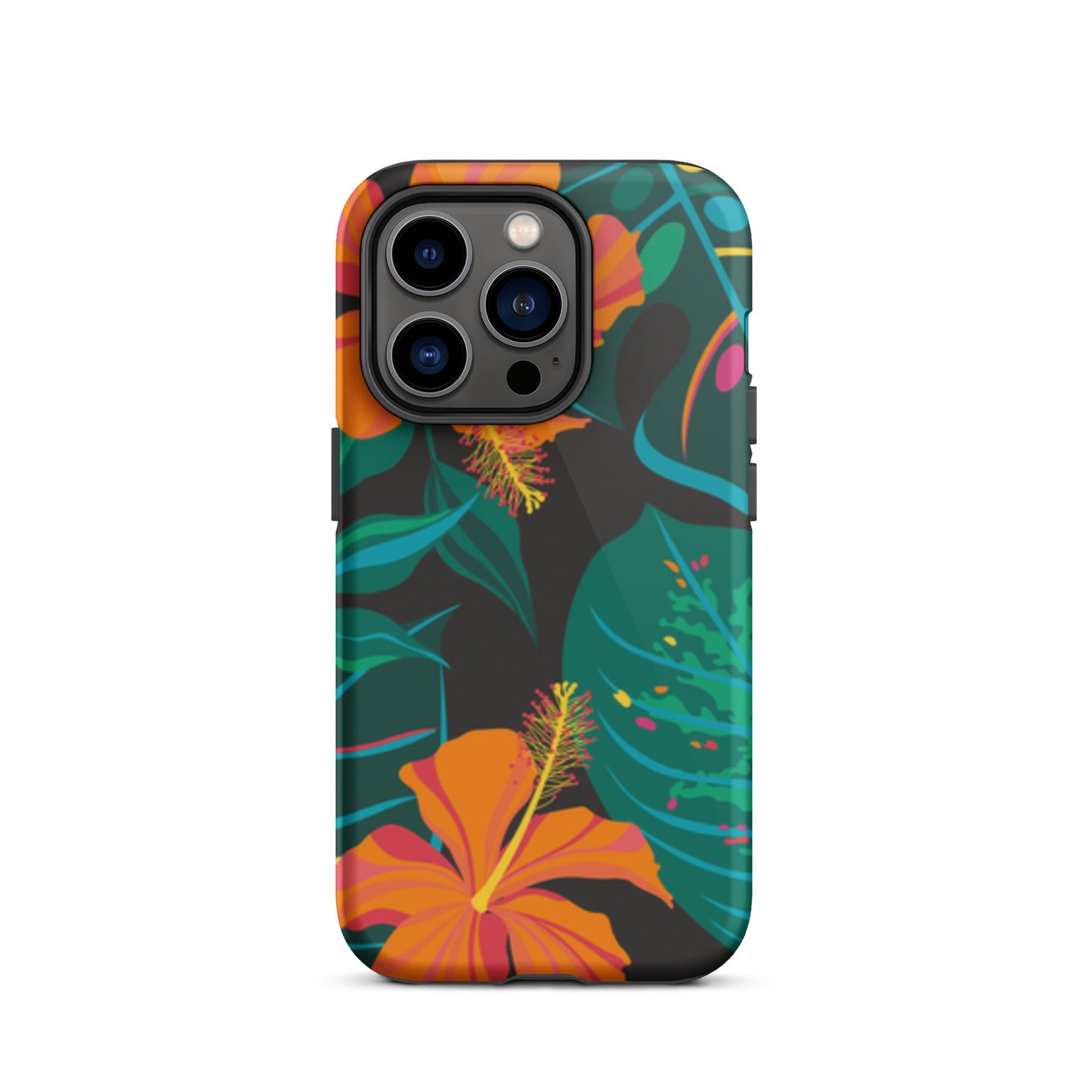 iPhone Dual-Layered Tough Case With Raised Bezel - Tropical