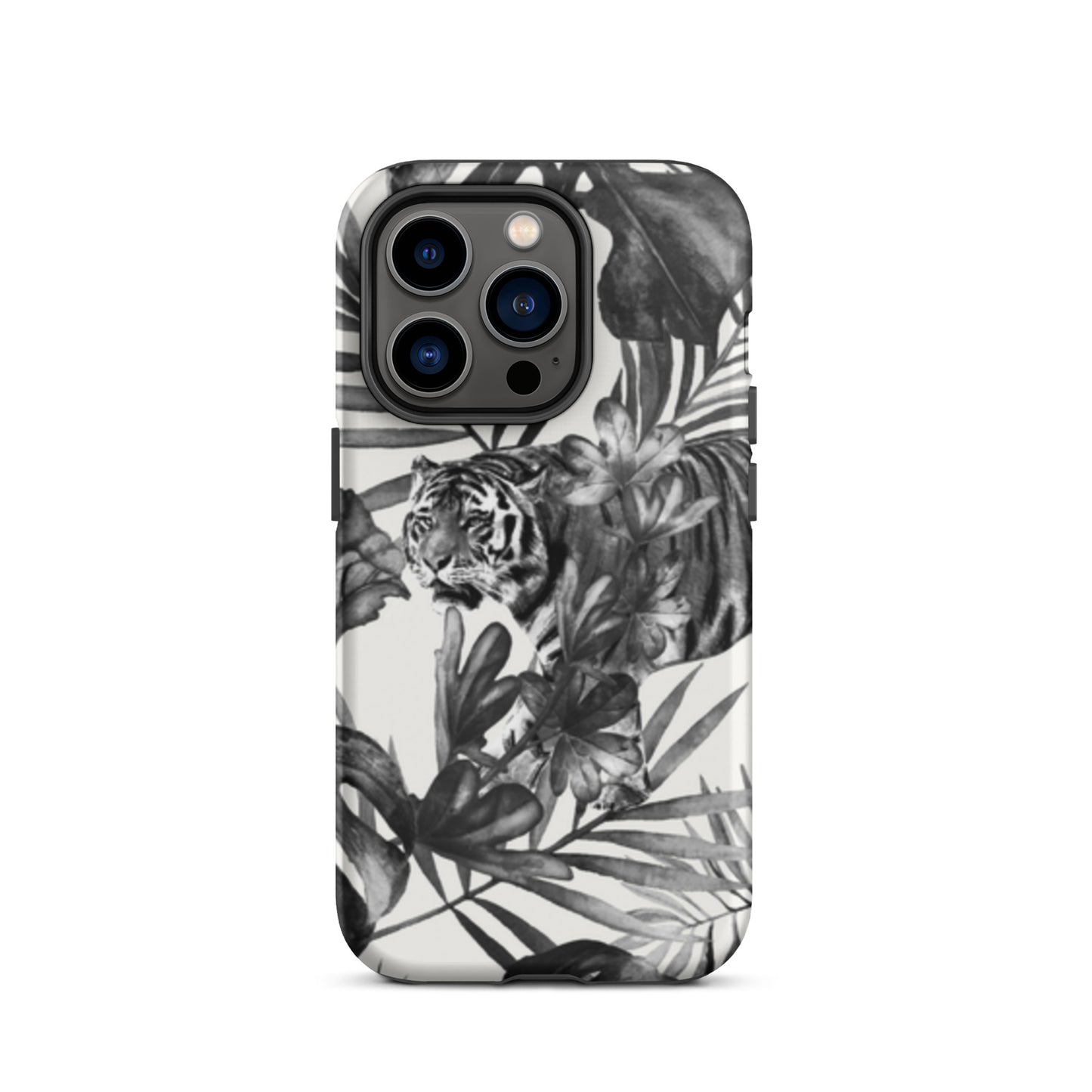 iPhone Dual-Layered Tough Case With Raised Bezel - King Of The Jungle