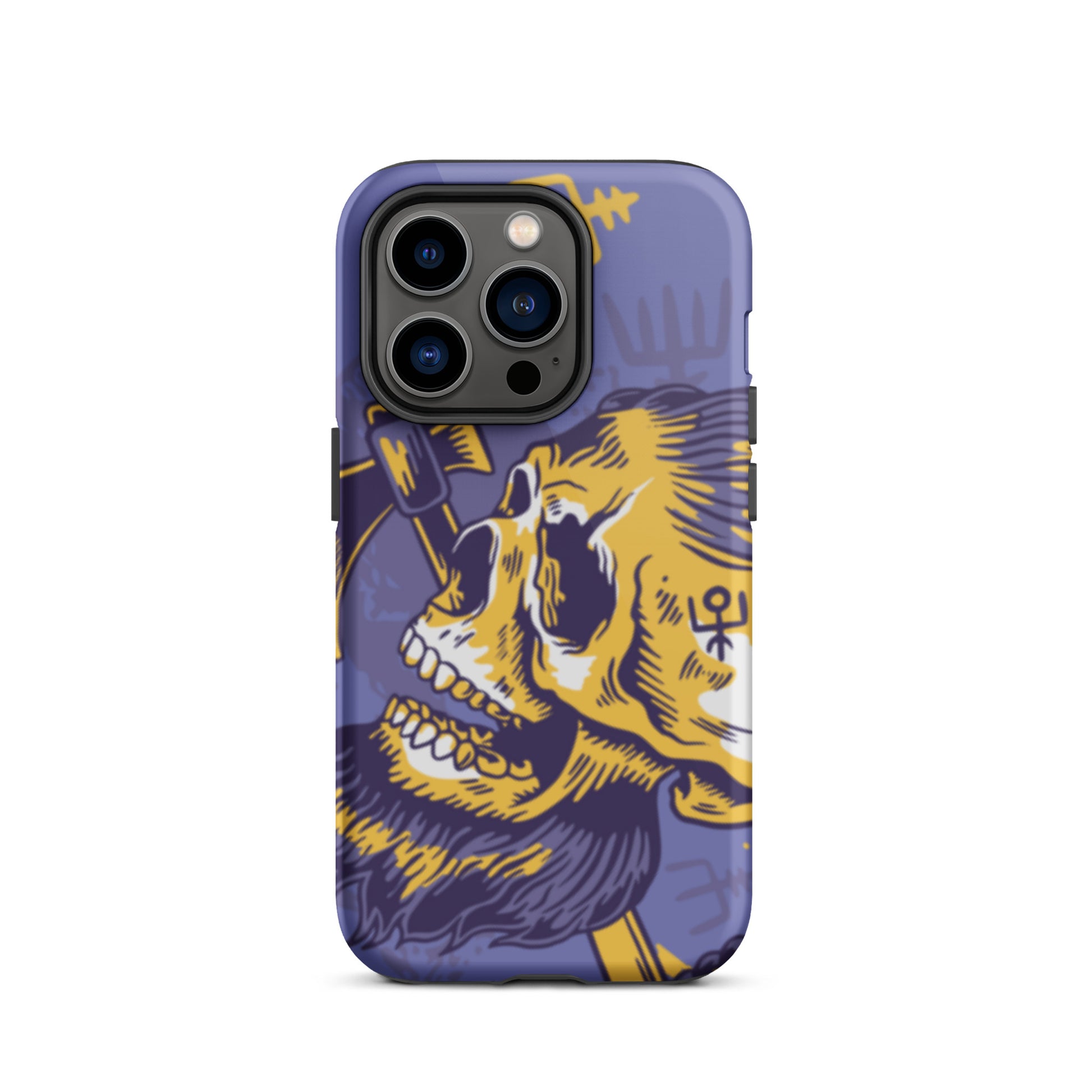 A Norse Viking-inspired protective iPhone case with MagSafe, perfect for those looking for the best protective iPhone cases UK, Compatible with iPhone 11, 12, 13, and 14 Pro Max and Pro. Durable, thin, and sleek design offers excellent protection and a stylish look.