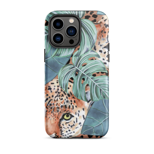 iPhone Dual-Layered Tough Case With Raised Bezel - Jungle