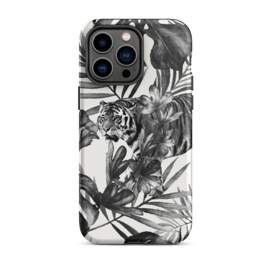 iPhone Dual-Layered Tough Case With Raised Bezel - King Of The Jungle