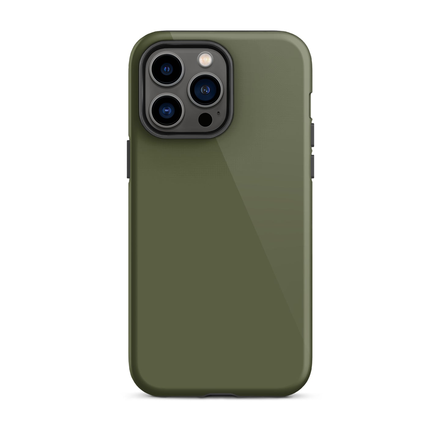 iPhone Dual-Layered Tough Case With Raised Bezel - Khaki Green