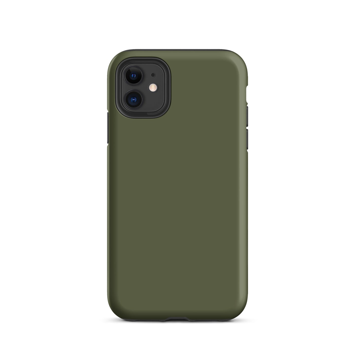 iPhone Dual-Layered Tough Case With Raised Bezel - Khaki Green
