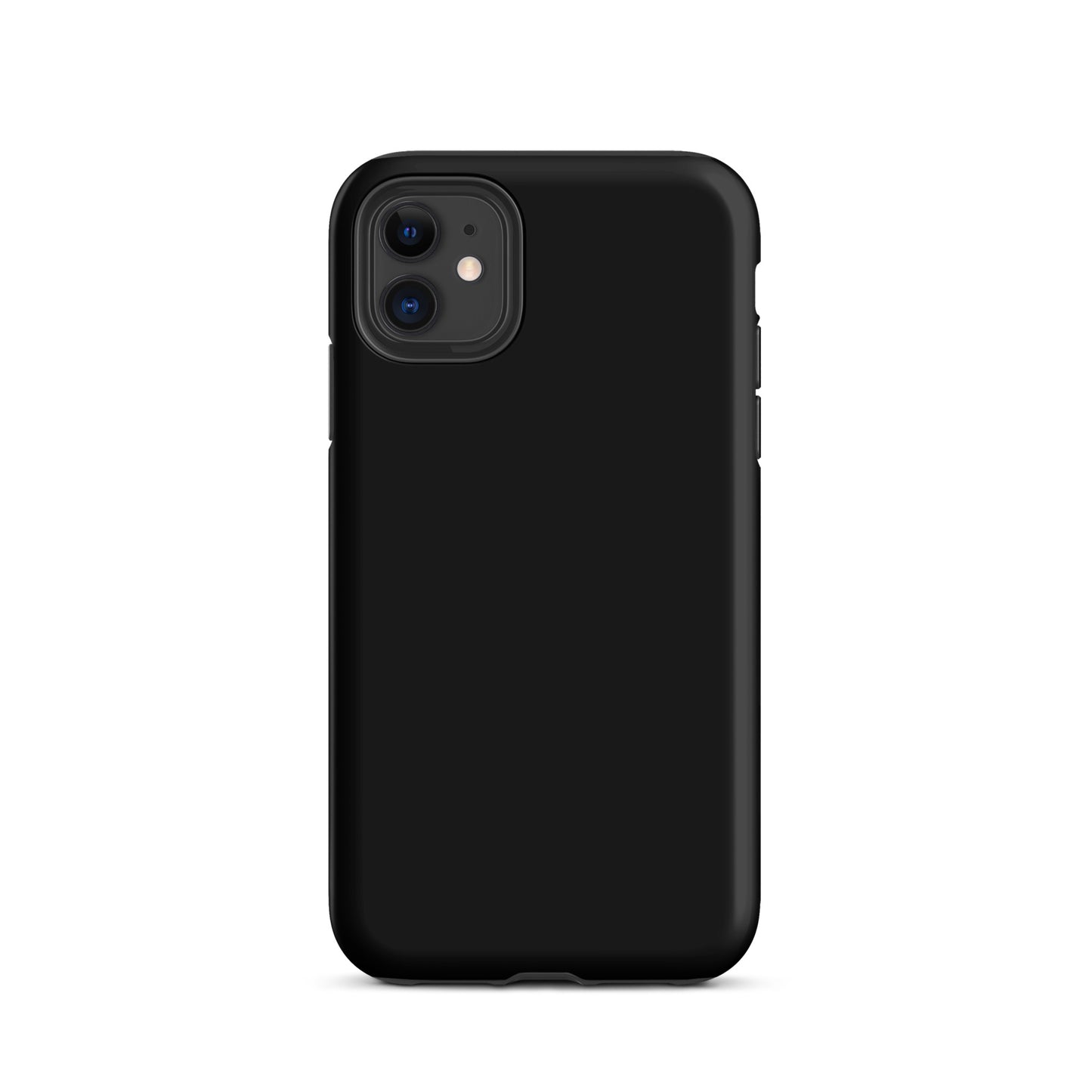 Solid Black iPhone 11 Tough Case, Magsafe Charging, Dual-Layered with TPU Outer Hard Shell And Inner Rubber Sleeve. Best Protective iPhone Case In The UK.