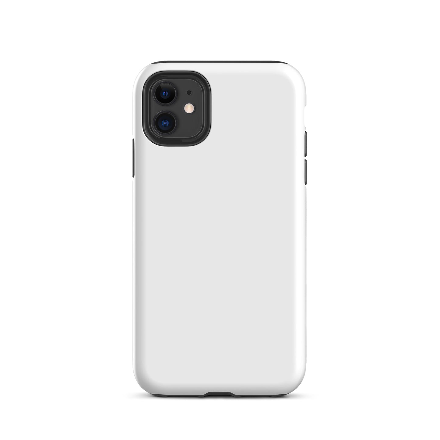 iPhone Dual-Layered Tough Case With Raised Bezel - White