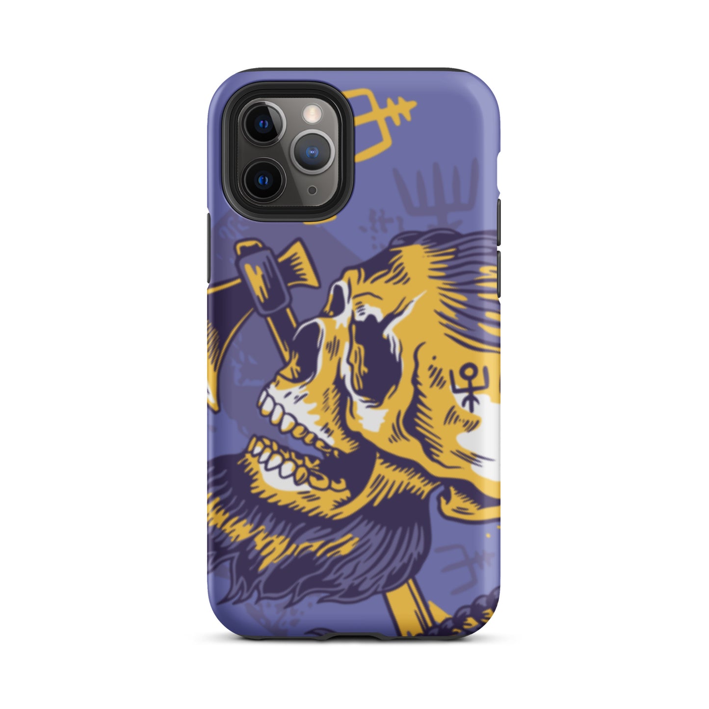 A Norse Viking-inspired protective iPhone case with MagSafe, perfect for those looking for the best protective iPhone cases UK, Compatible with iPhone 11, 12, 13, and 14 Pro Max and Pro. Durable, thin, and sleek design offers excellent protection and a stylish look.