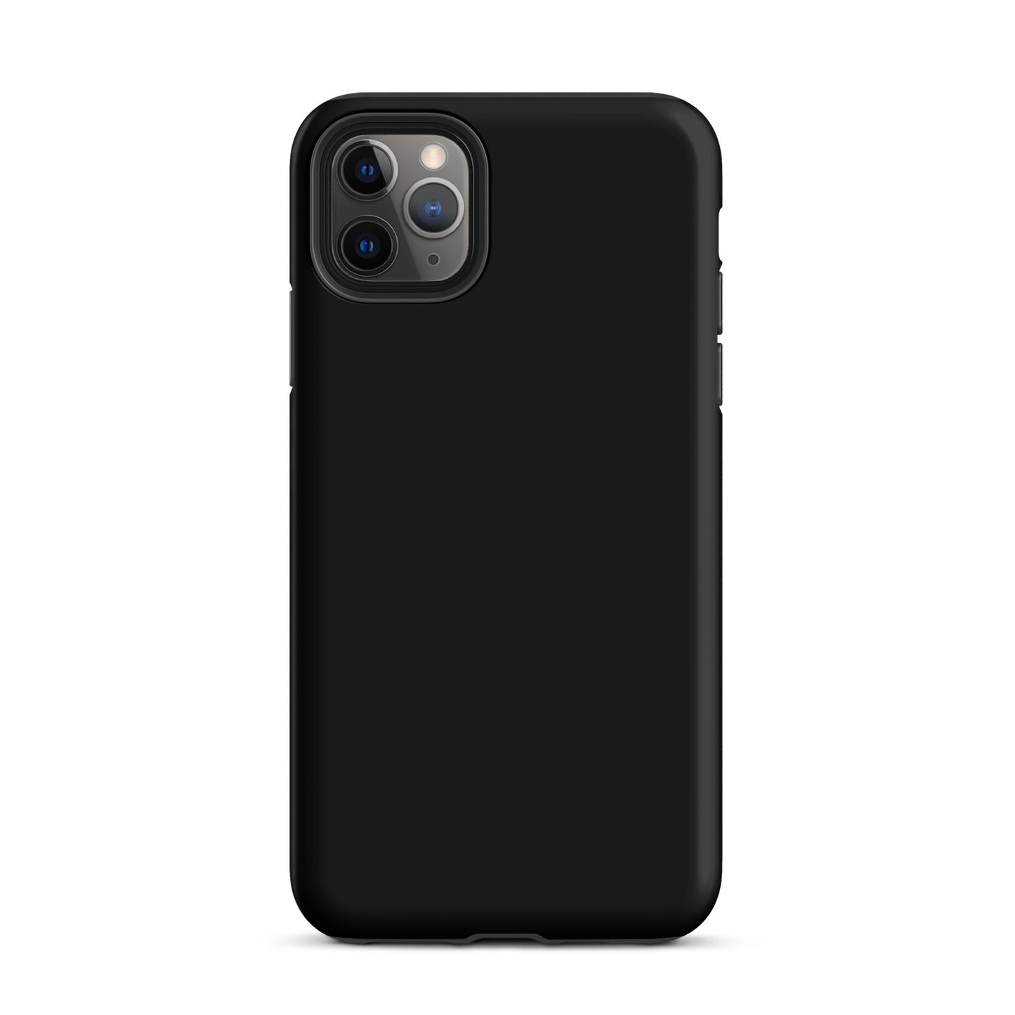 Solid Black iPhone 11 Pro Max Tough Case, Magsafe Charging, Dual-Layered with TPU Outer Hard Shell And Inner Rubber Sleeve. Best Protective iPhone Case In The UK.