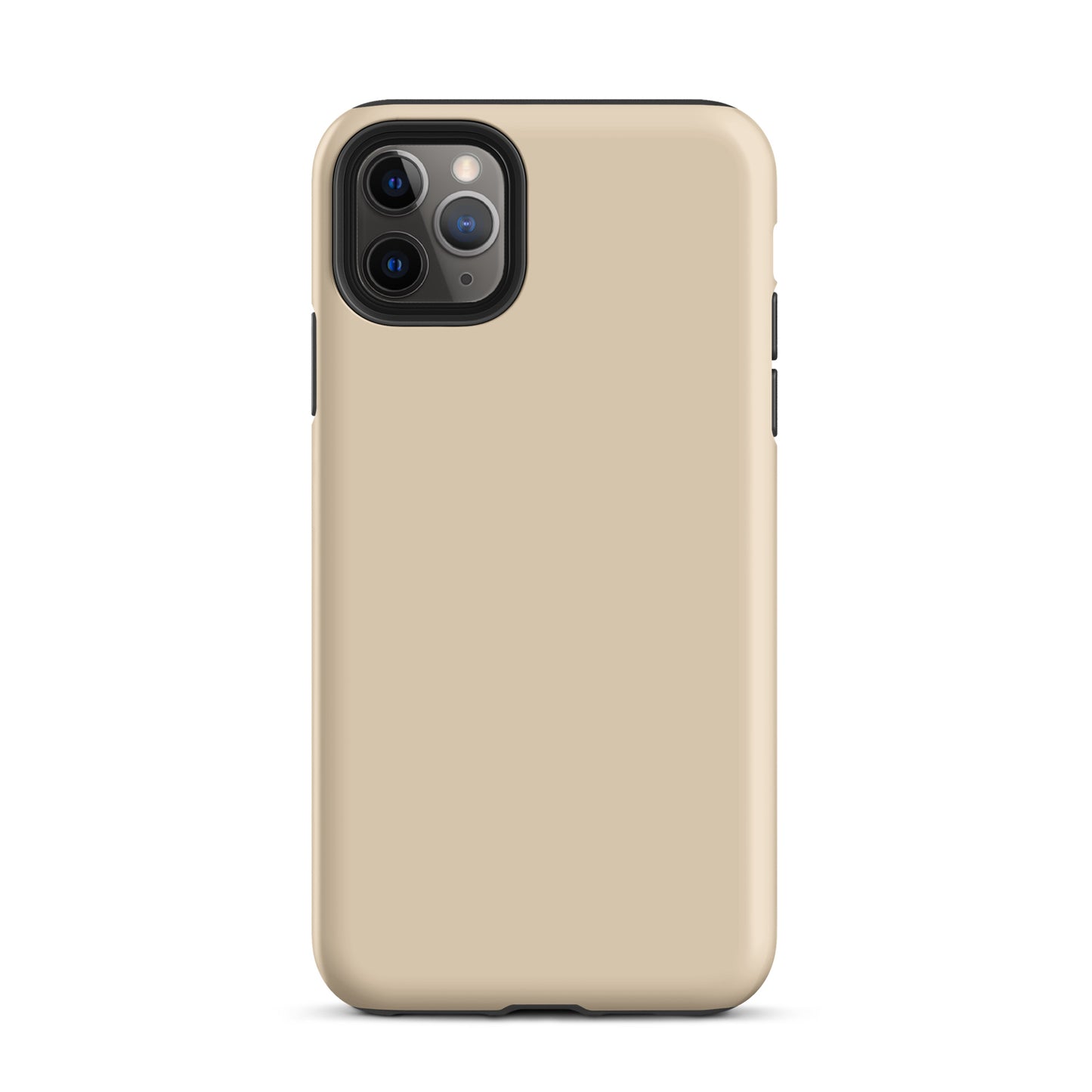 iPhone Dual-Layered Tough Case With Raised Bezel - Light Beige