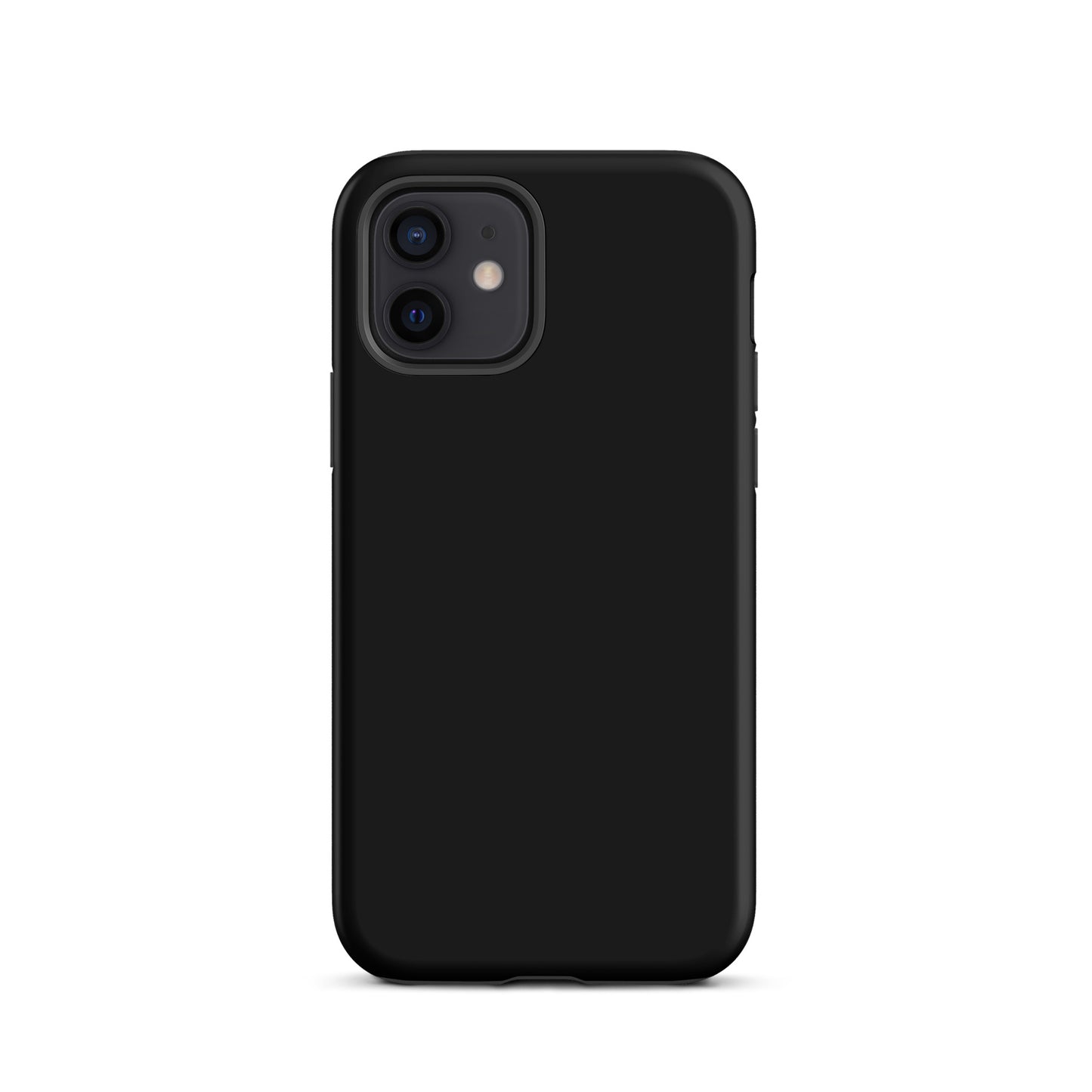 Solid Black iPhone 12 Tough Case, Magsafe Charging, Dual-Layered with TPU Outer Hard Shell And Inner Rubber Sleeve. Best Protective iPhone Case In The UK.