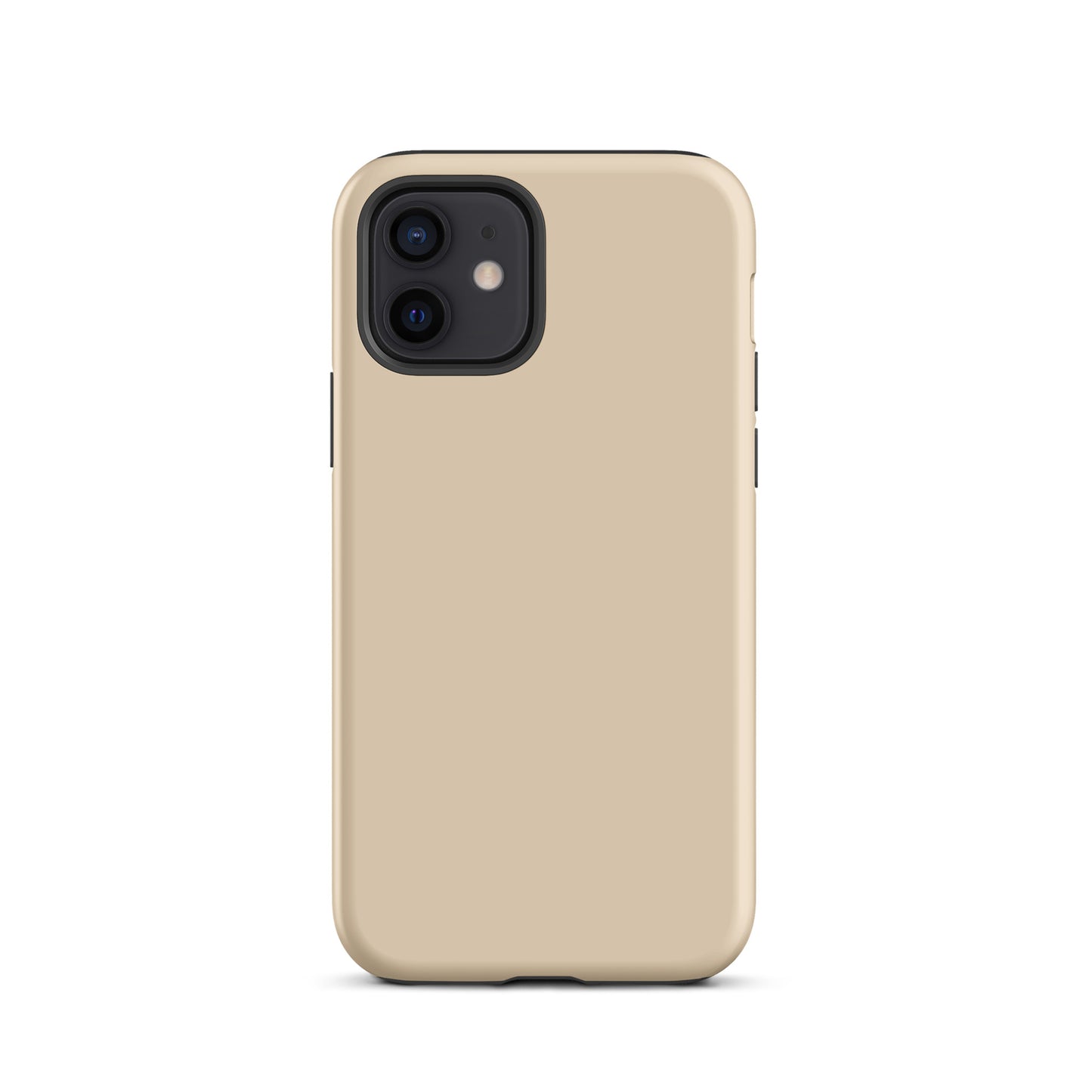 iPhone Dual-Layered Tough Case With Raised Bezel - Light Beige