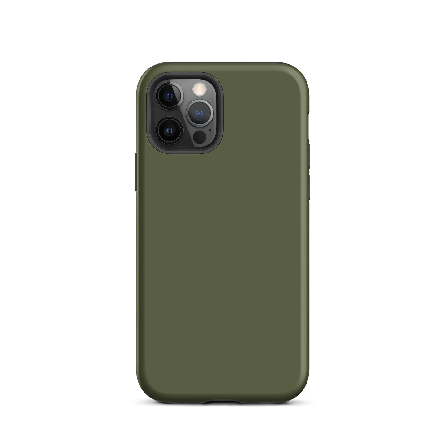 iPhone Dual-Layered Tough Case With Raised Bezel - Khaki Green
