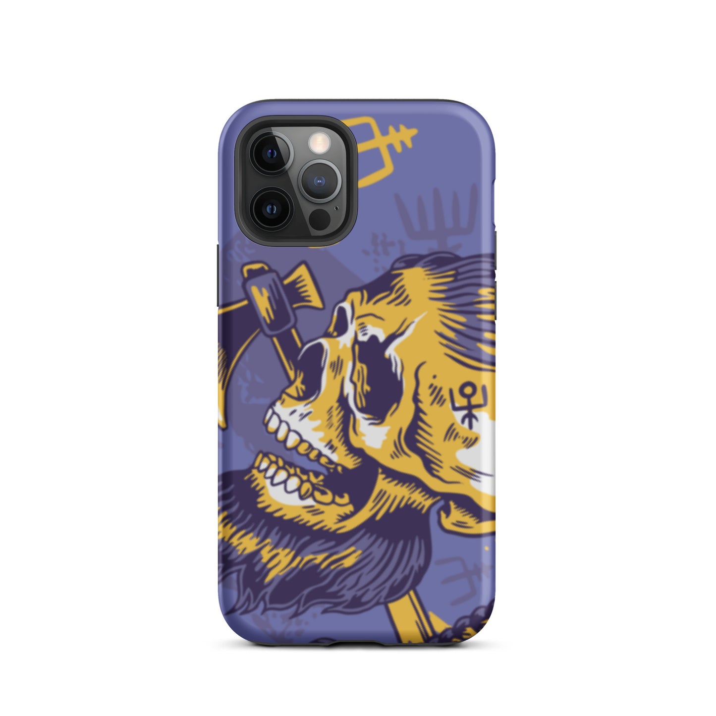 A Norse Viking-inspired protective iPhone case with MagSafe, perfect for those looking for the best protective iPhone cases UK, Compatible with iPhone 11, 12, 13, and 14 Pro Max and Pro. Durable, thin, and sleek design offers excellent protection and a stylish look.