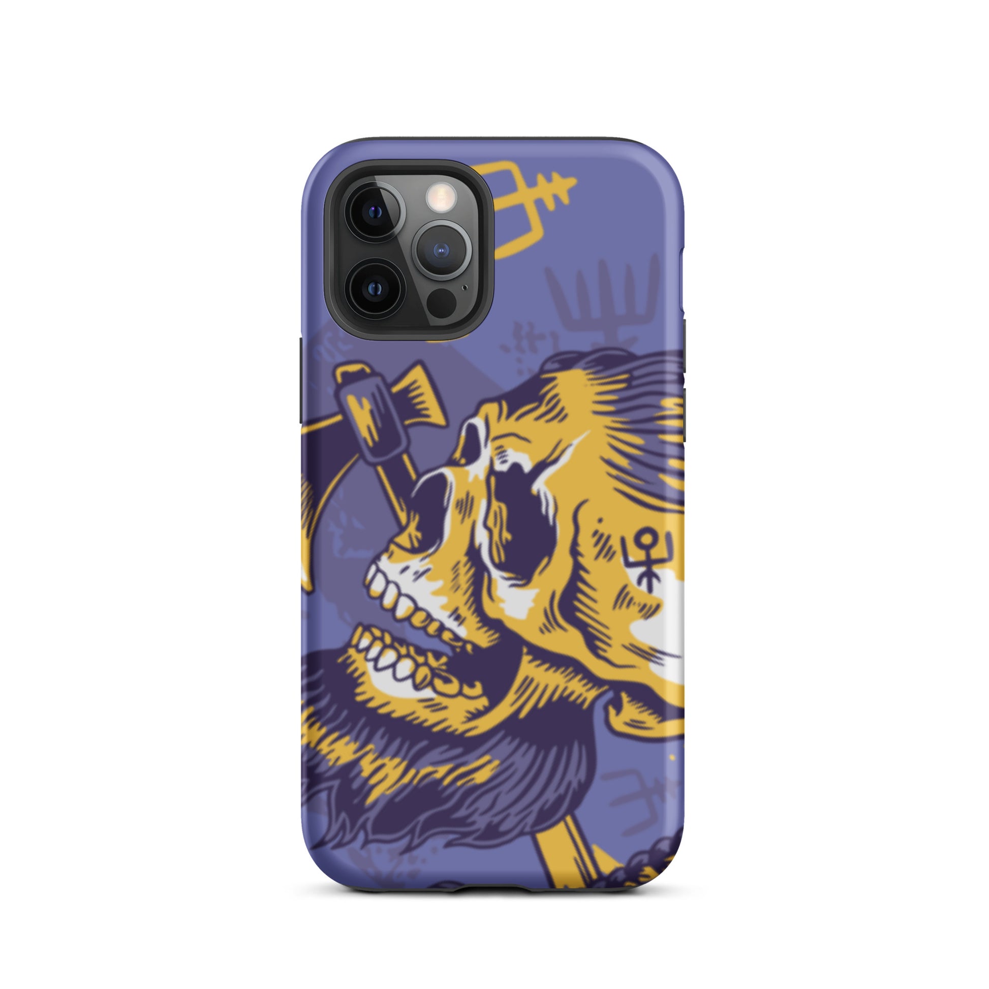 A Norse Viking-inspired protective iPhone case with MagSafe, perfect for those looking for the best protective iPhone cases UK, Compatible with iPhone 11, 12, 13, and 14 Pro Max and Pro. Durable, thin, and sleek design offers excellent protection and a stylish look.