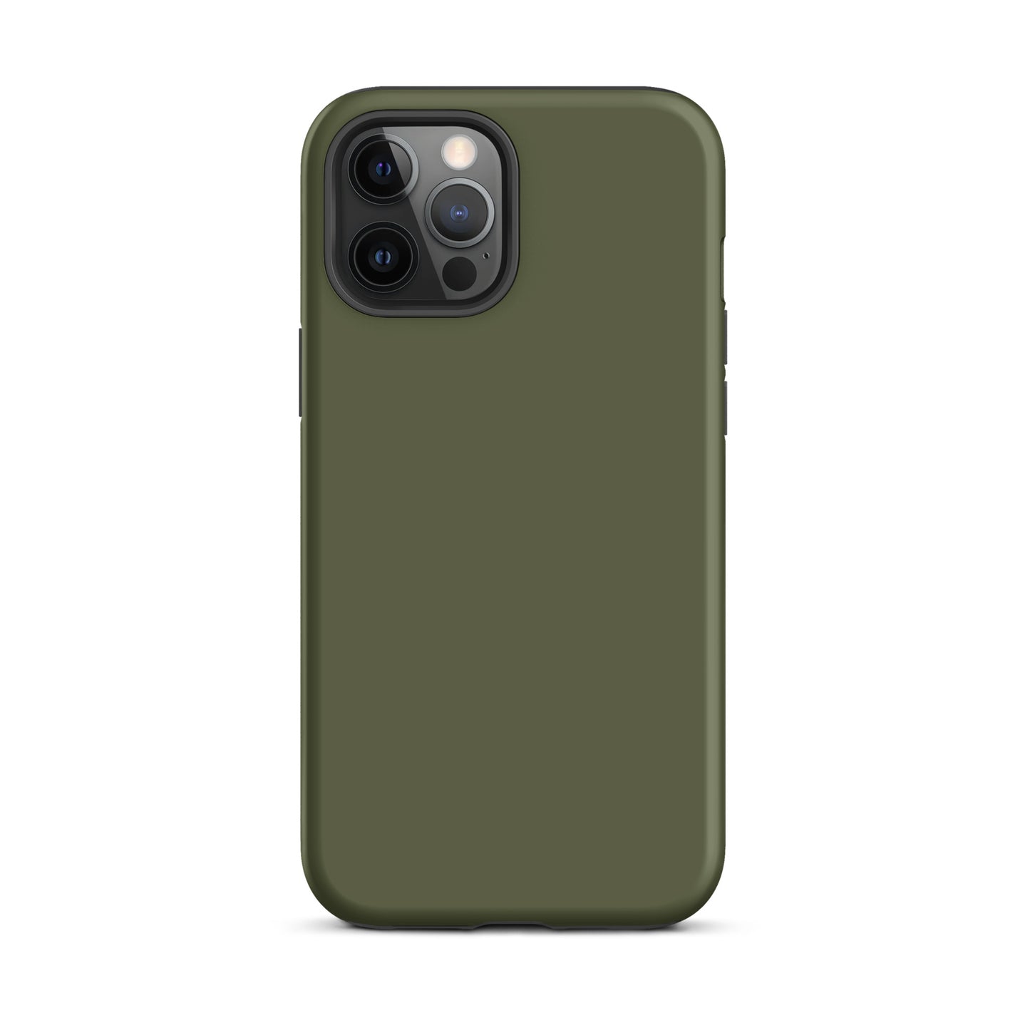 iPhone Dual-Layered Tough Case With Raised Bezel - Khaki Green