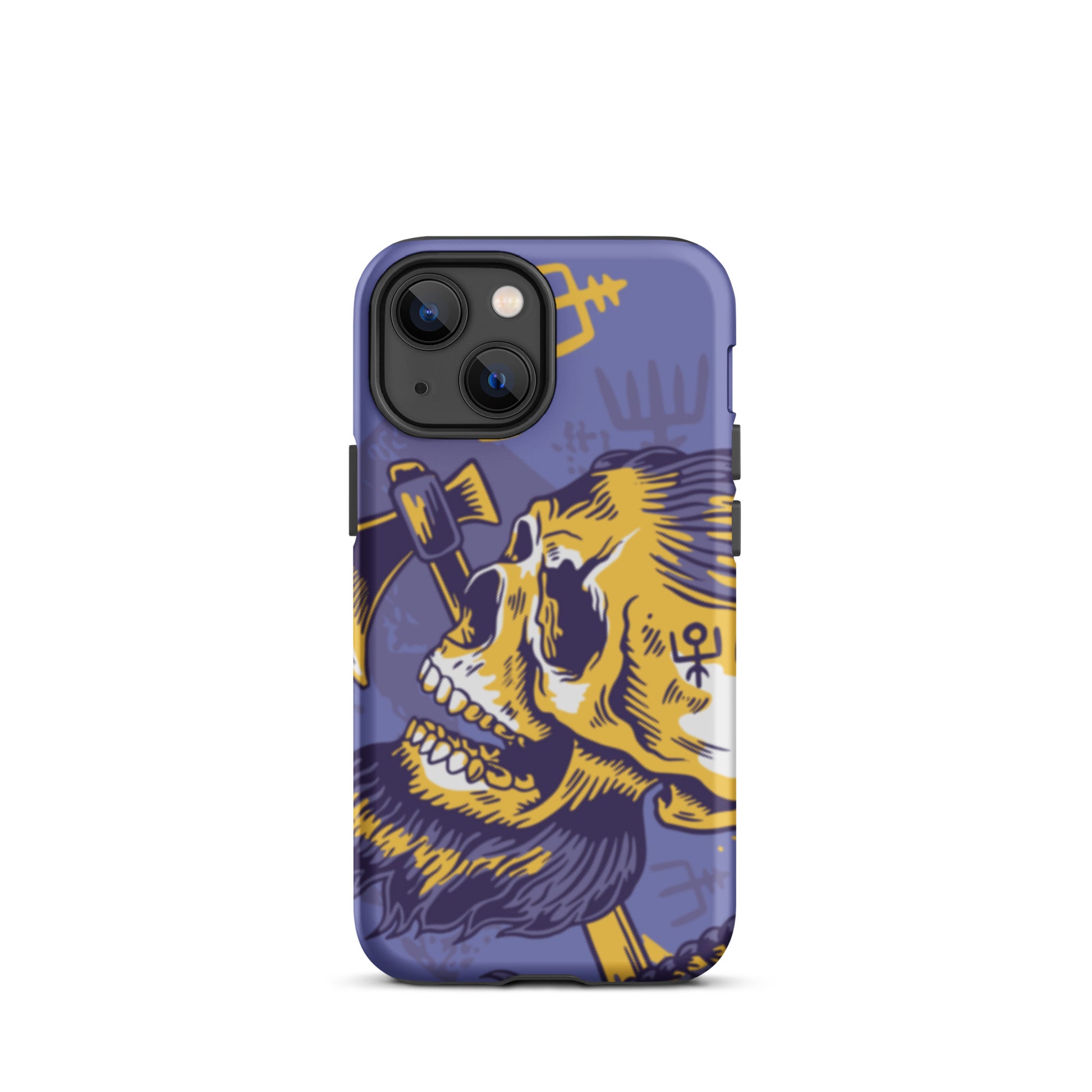 A Norse Viking-inspired protective iPhone case with MagSafe, perfect for those looking for the best protective iPhone cases UK, Compatible with iPhone 11, 12, 13, and 14 Pro Max and Pro. Durable, thin, and sleek design offers excellent protection and a stylish look.