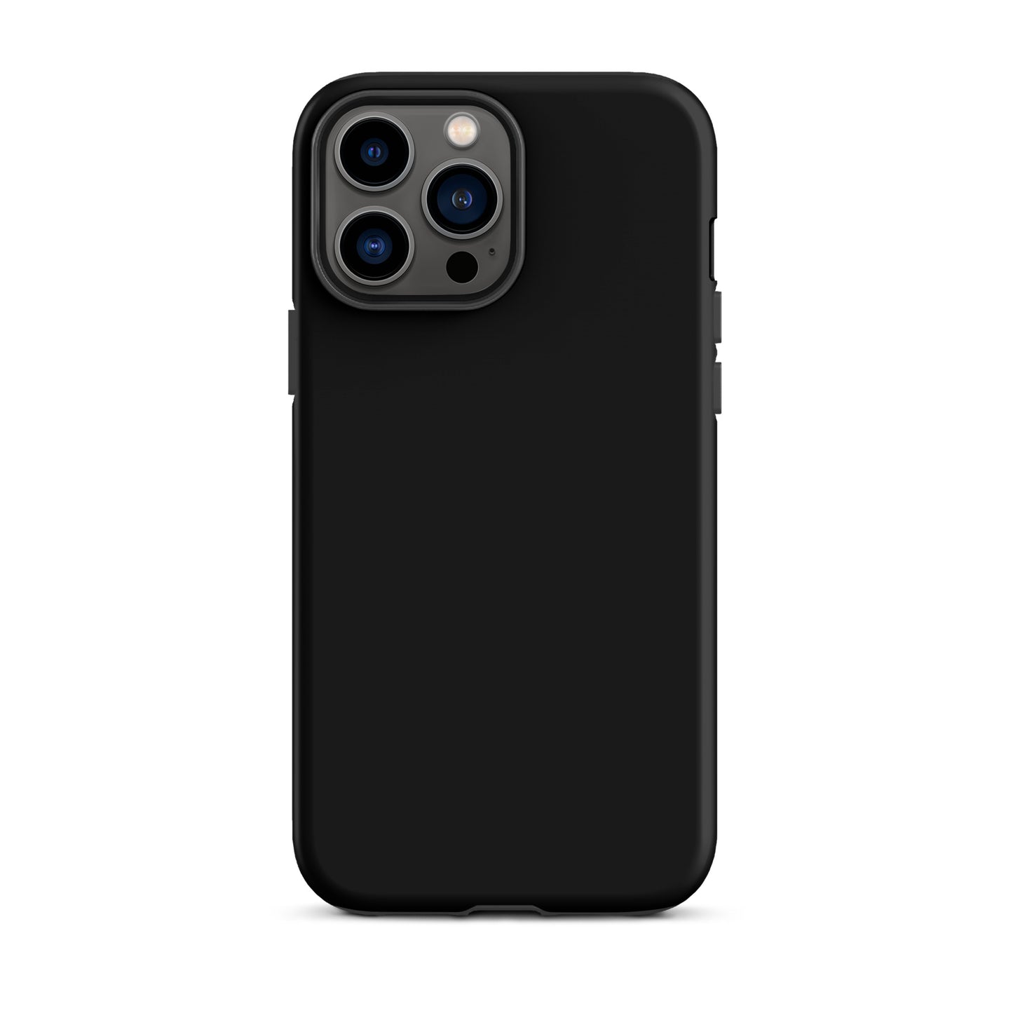 Solid Black iPhone 13 Pro Max Tough Case, Magsafe Charging, Dual-Layered with TPU Outer Hard Shell And Inner Rubber Sleeve. Best Protective iPhone Case In The UK.