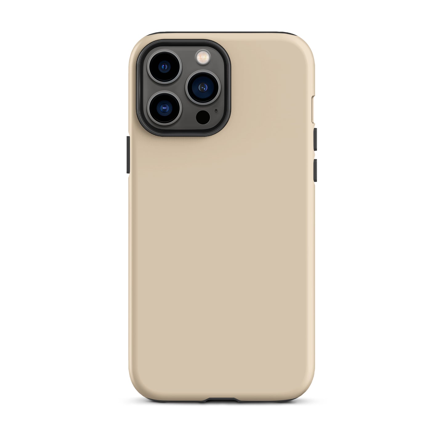 iPhone Dual-Layered Tough Case With Raised Bezel - Light Beige
