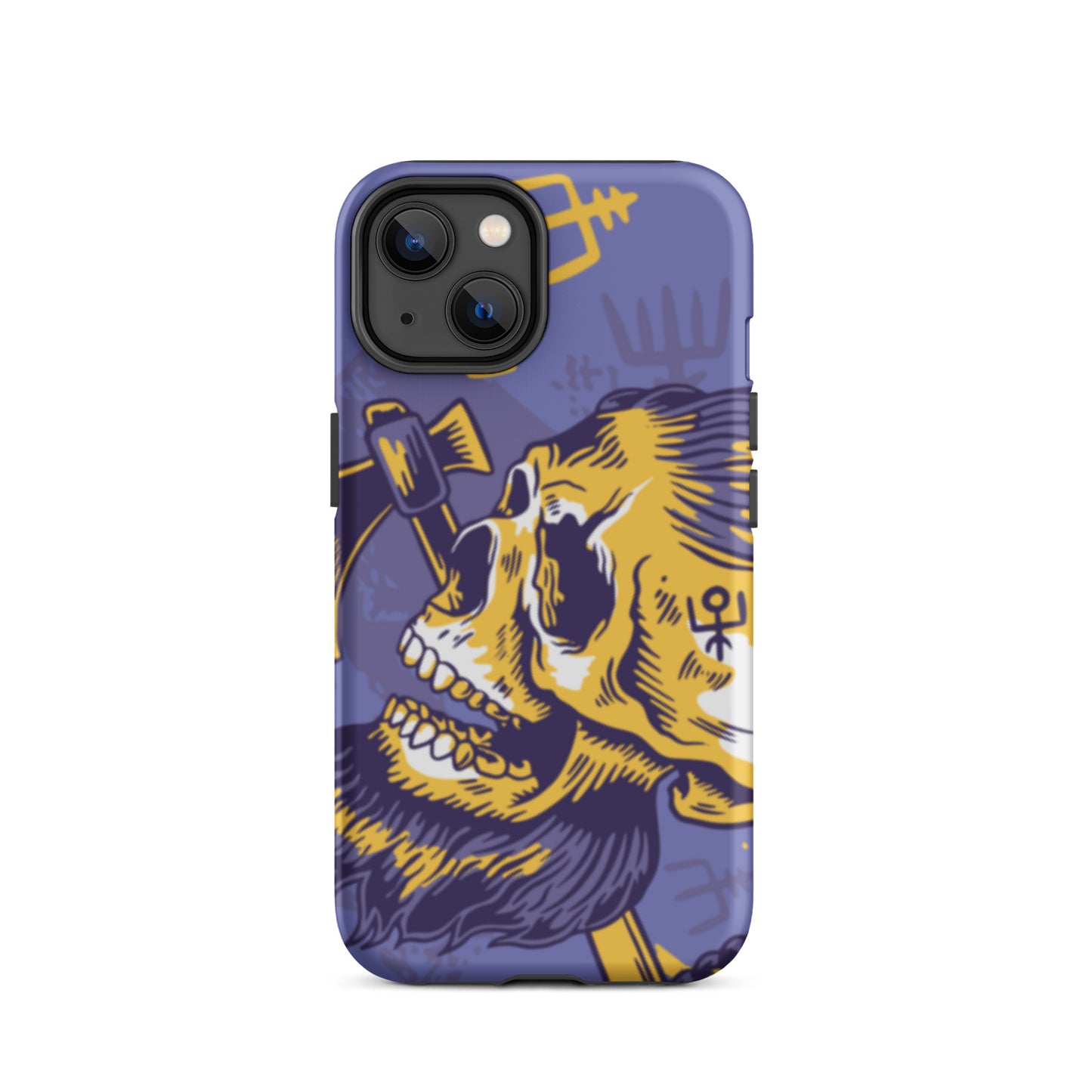 A Norse Viking-inspired protective iPhone case with MagSafe, perfect for those looking for the best protective iPhone cases UK, Compatible with iPhone 11, 12, 13, and 14 Pro Max and Pro. Durable, thin, and sleek design offers excellent protection and a stylish look.