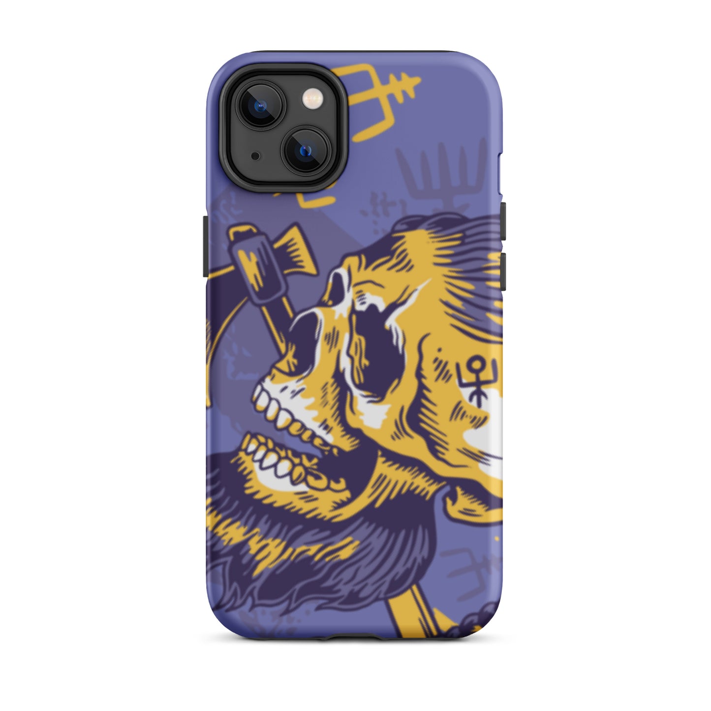 A Norse Viking-inspired protective iPhone case with MagSafe, perfect for those looking for the best protective iPhone cases UK, Compatible with iPhone 11, 12, 13, and 14 Pro Max and Pro. Durable, thin, and sleek design offers excellent protection and a stylish look.