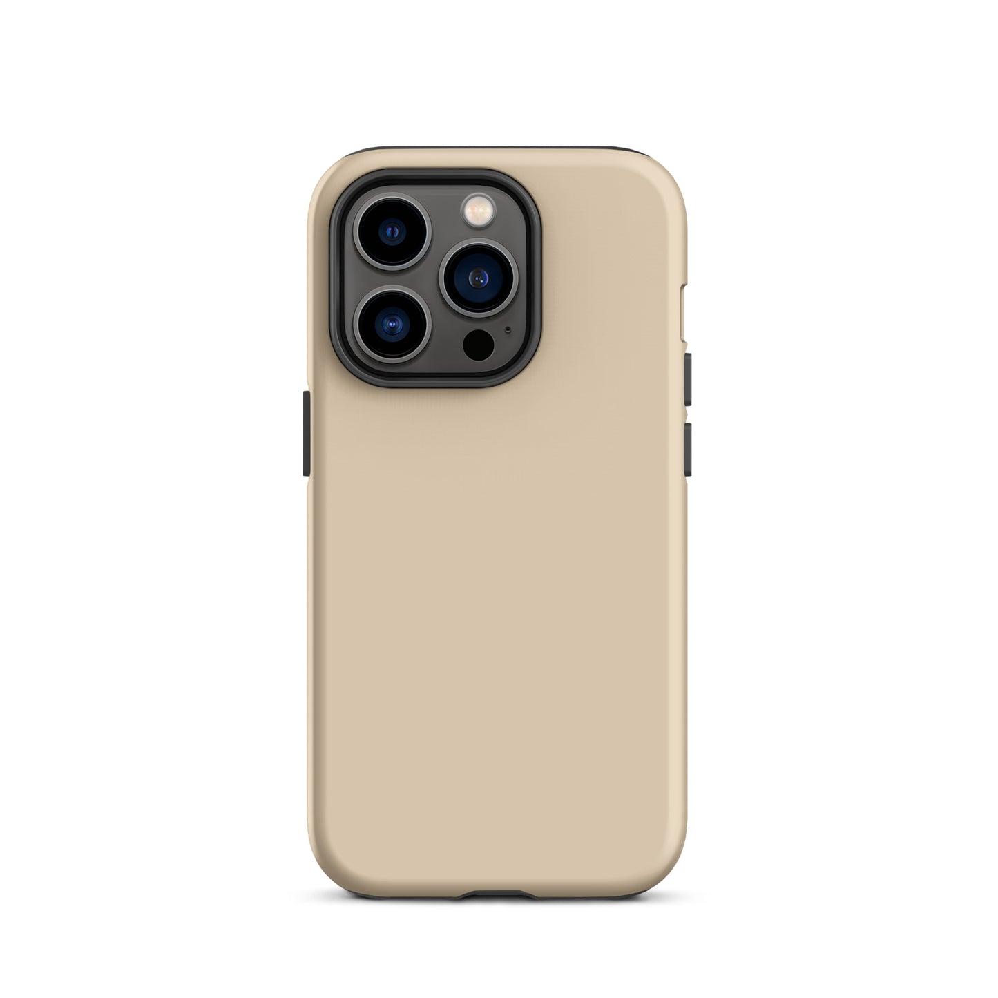 iPhone Dual-Layered Tough Case With Raised Bezel - Light Beige